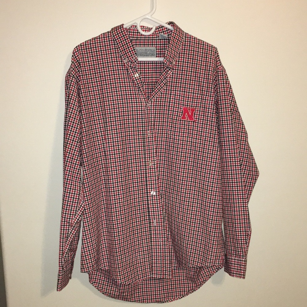 NWOT Mens NEBRASKA Dress Shirt